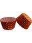 Kek Kalıbı Pet Kapsül 52X45 mm Kağıt Cupcake Kağıdı - 100 Adet Puantiyeli Turuncu 1