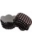 Cupcake Kalıbı Pet Kapsül Dalgalı Kek Kalıbı 65X38 mm - 100 Adet Puantiyeli Kahverengi 1