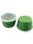 Cupcake Kalıbı Büyük Boy 62*40 mm - 100 Adet Puantiyeli Yeşil 1