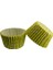 Kek Kalıbı Pet Kapsül 52X45 mm Kağıt Cupcake Kağıdı - 100 Adet Puantiyeli Sarı 1