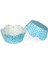 Kek Kalıbı Pet Kapsül 65*38 mm Kağıt Cupcake Kağıdı - 100 Adet Puantiyeli Mavi 1