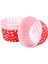 Cupcake Kalıbı Minik Boy 38*30 mm - 50 Adet Puantiyeli Kırmızı 1