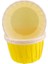 Cupcake Kalıbı Minik Boy Düz Renk 38*30 mm - 50 Adet Sarı 1