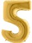 Gold Folyo Balon 5 Rakamı 40 Cm. 1