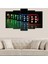 ZEVAHİR MOBİLYA DEKORASYON Zevahir 5 Parça Mdf Renkli Zarlar Tablo 1
