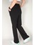 Siyah Yüksek Bel Ispanyol Paça Eşofman Altı 1