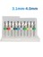 Mikro Karbür Pcb Matkap Ucu Metal Cnc Sondaj 10LU Set 3.1-4.0mm 1