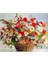 Çiçek Sepeti Sayılarla Boyama Seti 60x75 cm Tuval ve Akrilik Boyalarla 1