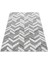 Modern Dekoratif Bukleli kabartmalı 3 boyutlu Zigzag Desenli Gri Oturma odası Salon Halısı 3