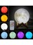 Şarzlı 3D Ay Lamba Dokunmatik 16 Renk Değiştirir Stand Hediyeli Moon Lamp 2