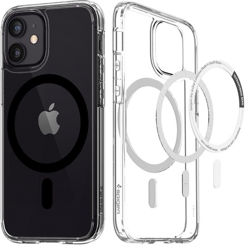 Spigen Apple iPhone 12 Mini Kılıf Ultra Hybrid Mag (MagSafe Uyumlu) Black - ACS02629