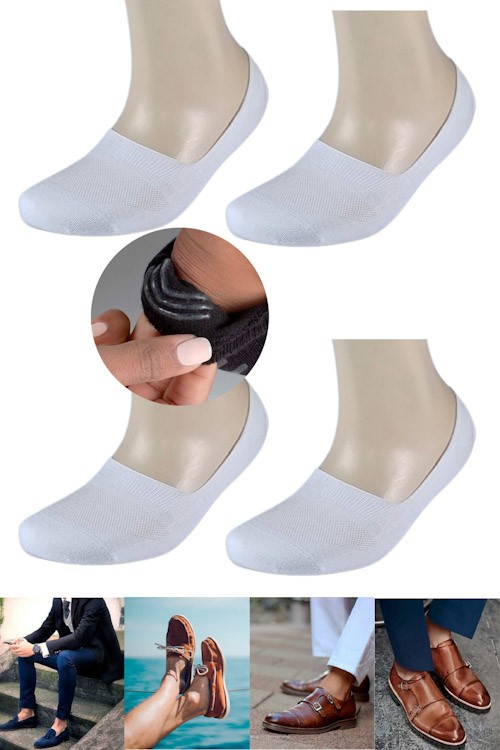 By Sweet 6 Çift Silikonlu Kaymaz Babet Çarık Çorap görsel 3