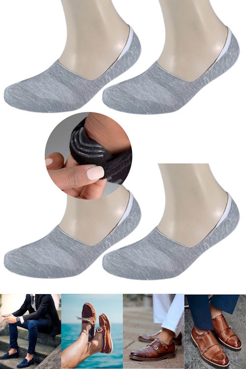 By Sweet 6 Çift Silikonlu Kaymaz Babet Çarık Çorap görsel 4