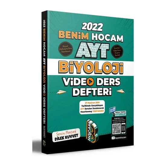 Benim Hocam Yayınları 2022 AYT Biyoloji Video Ders Defteri