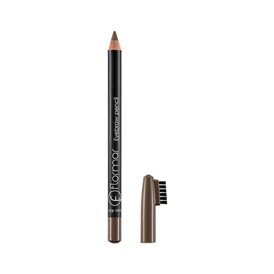 Flormar-Tarayıcı ve Dağıtıcı Fırça Kapaklı Eyebrow Pencil Kaş Kalemi (401 Açık Kahve) 8690604109418