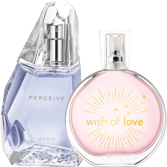 Avon Wish Of Love ve Perceive Kadın Parfüm PAKETI100 ml