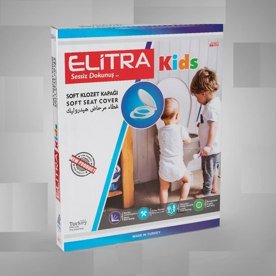 Yapımarketcim Elitra Kids Çocuk Adaptörlü Yavaş Kapanan Klozet Kapağı yeni
