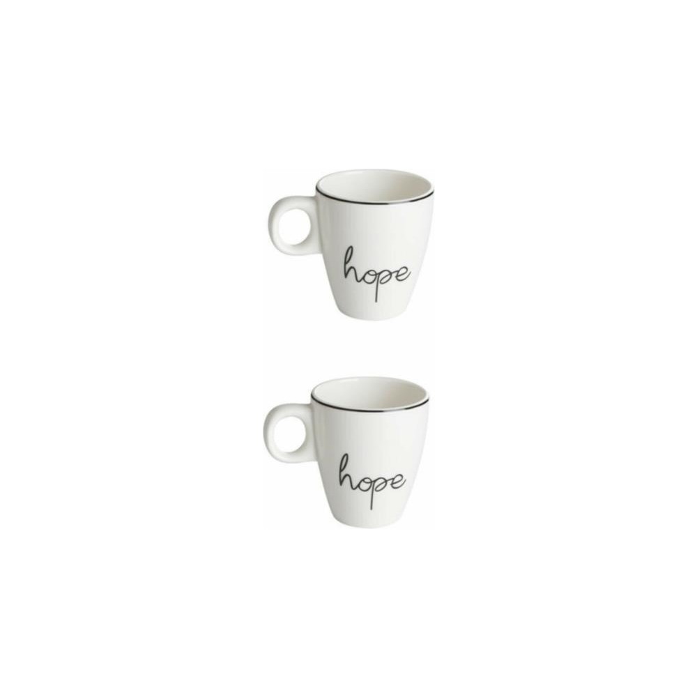 Porland 04LFH000387 Hope Kupa 130 cc 2'li Seramik Malzeme ile Şık Tasarım ve Modern Tema