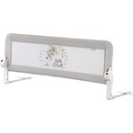 Wellgro 50 x 120 cm Gri Katlanır Yatak Bariyeri Bebek ve Çocuk Yatakları İçin Esnek Koruma