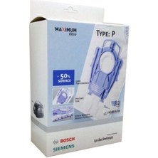Bosch Tip P Süpürge Toz Torbası - 4 Adet (Kutulu)