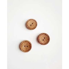 Canan Dizayn Ahşap Coconat Düğme 10'lu Paket 25 Mm.