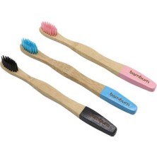 Bambum Salute - Bambu Dis Firçasi Çocuk Mavi