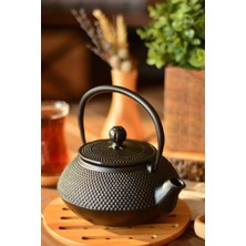 Bambum Linden - Sümbül 750 ml Siyah Döküm Çaydanlık TT2764