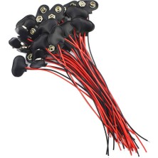 OEM 9 Volt Pil Başlığı 9V Pil Yuvası Pil Yatağı 10 Adet