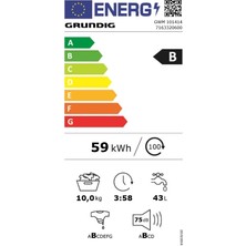 Grundig GWM 101414 B 10 kg 1400 Devir Bluetooth Bağlantılı Çamaşır Makinesi