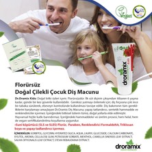 Dr. Oramix Kids Florürsüz Doğal Çocuk Diş Macunu 75ml X2lı Set
