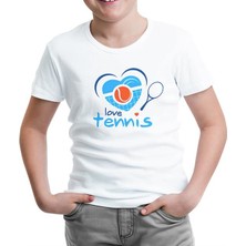Lord T-Shirt Tenis - Beat Beyaz Çocuk Tshirt