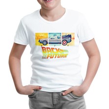 Lord T-Shirt Back To The Future 1955-1985-2015 Beyaz Çocuk Tshirt