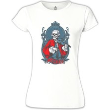 Lord T-Shirt Mozart - Keman Beyaz Bayan Tshirt
