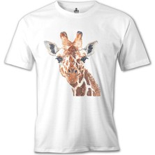Lord T-Shirt Zürafa - Yüz Beyaz Erkek Tshirt