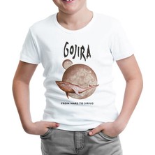 Lord T-Shirt Gojira - From Mars To Sirius Beyaz Çocuk Tshirt