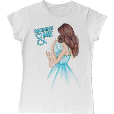 Lord T-Shirt Annem ve Ben Erkek Anneler Günü Beyaz Bayan Tshirt