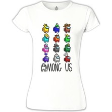 Lord T-Shirt Among Us - Hat Beyaz Bayan Tshirt
