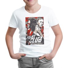 Lord T-Shirt Fight Club Beyaz Çocuk Tshirt