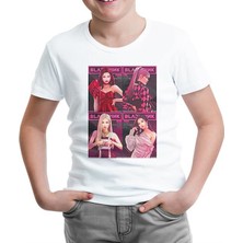 Lord T-Shirt Black Pink - Pink Beyaz Çocuk Tshirt