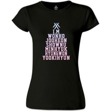 Lord T-Shirt Monsta x - I.m Siyah Bayan Tshirt