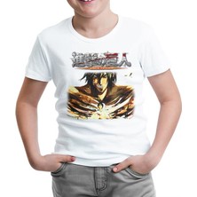 Lord T-Shirt Attack On Titan Beyaz Çocuk Tshirt