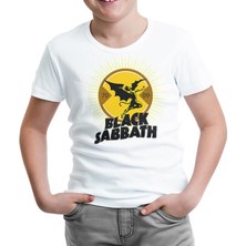 Lord T-Shirt Black Sabbath - Devil Beyaz Çocuk Tshirt