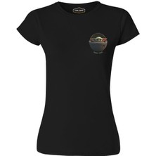 Lord T-Shirt Star Wars - Baby Yoda Siyah Bayan Tshirt