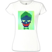 Lord T-Shirt Suicide Squad - Joker Last Cry Beyaz Bayan Tshirt