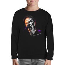 Lord T-Shirt Metallica - James Microphone Siyah Çocuk Sweatshirt