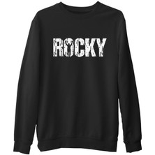 Lord T-Shirt Rocky - Win Siyah Erkek Kalın Sweatshirt