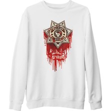 Lord T-Shirt The Walking Dead - Sheriff Beyaz Kalın Sweatshirt