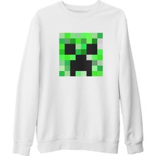Lord T-Shirt Minecraft 4 Beyaz Kalın Sweatshirt