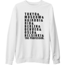 Lord T-Shirt La Casa De Papel - Team Beyaz Kalın Sweatshirt