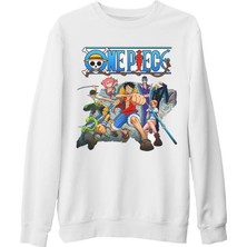 Lord T-Shirt One Piece 2 Beyaz Kalın Sweatshirt
